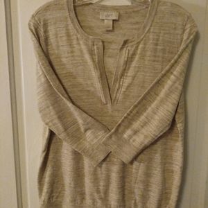Ann Taylor LOFT Petit 3/4 Sleeved Sweater